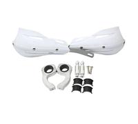 Manubri per moto Universale 22mm 28mm Protezione per le mani Coperchio della protezione Maniglia Kit di montaggio Paramano Adatto a tutte le moto da cross Enduro manubri moto bassi(WHITE)