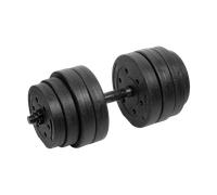 Rebel Electro Set di manubri bituminosi regolabili da 20 kg