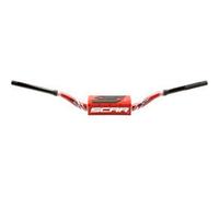 MANUBRIO 28,6 MM MODELLO VILLOPOTO/STEWART COLORE ROSSO/NERO COLORE SPUGNA ROSSO