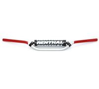 MANUBRIO 7/8 POLLICI (22 MM) MANUBRIO MX ARGENTO/ROSSO RC ALTO IMBOTTITO ARGENTO