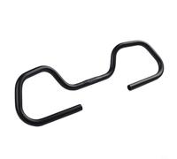 Manubrio a farfalla per bicicletta, in lega di alluminio, con due impugnature in spugna, per mountain bike e bici da strada (manubrio 31,8 x 580 mm)