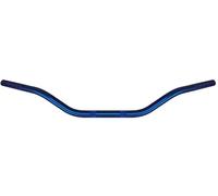 Manubrio Accossato Alluminio Moto Scooter Custom Naked Piega Media diametro 22 mm-Blu