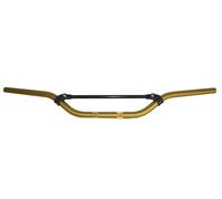 Manubrio Accossato in alluminio anodizzato Oro con Traversino per Ktm MX dal 1987 al 1994 (CC 500) Altezza Media