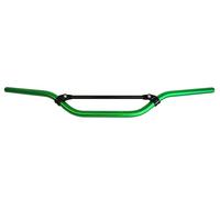 Manubrio Accossato in alluminio anodizzato Verde con Traversino per Fantic Trial 2/5/7/9 dal 1989 al 1990 (CC 50) Altezza Media