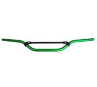 Manubrio Accossato in alluminio anodizzato Verde con Traversino per Kawasaki KX-F dal 2006 al 2018 (CC 250) Altezza Alta