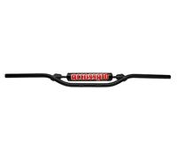 Manubrio accossato made in italia d.22, betamotor super trial 240 cc (-), colore nero e paracolpi blu (sh4b)