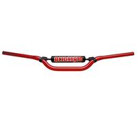 Manubrio accossato made in italia d.22, betamotor super trial 240 cc (-), colore rosso e paracolpi rosso (sh2r)
