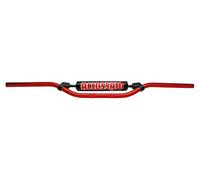 Manubrio accossato made in italia d.22, betamotor trekking 240 cc (-), colore rosso e paracolpi nero (sh1n)