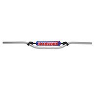 MANUBRIO ACCOSSATO MADE IN ITALY D.22, FANTIC MOTOR > TRIAL COACH 309 cc (-), COLORE ARGENTO E PARACOLPI BLU (SH4B)