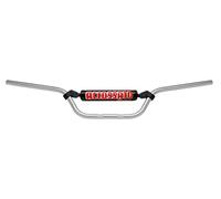 MANUBRIO ACCOSSATO MADE IN ITALY MX-ENDURO D.22, FANTIC MOTOR>TRIAL K-ROO 212 cc (-),COLORE ARGENTO, CON TRAVERSINO E PARACOLPI ARANCIO (SH5A)