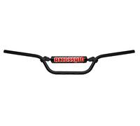 MANUBRIO ACCOSSATO MADE IN ITALY MX-ENDURO D.22, KTM>SX 125 cc (1995-1997),COLORE NERO, CON TRAVERSINO E PARACOLPI NERO (SH1N)