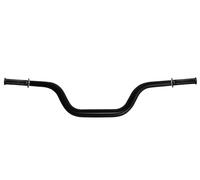 Manubrio Accossato nero in alluminio con coppia di manopole Racing in mescola semirigida nere per Ktm 950 Super Enduro/R dal 2006 al 2008 (CC 950), diametro 28,5 mm, altezza media