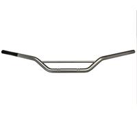 Manubrio Accossato per Moto, Manubri Piega Bassa 7/8" Universale compatibile con SX EXC CRF YZF KXF KLX RMZ DRZ Pit Bike Dirt Bike ATV Quad Motocross diametro 22 mm-Silver