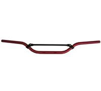 Manubrio Accossato Rosso con Traversino per Suzuki V-strom 650, Piega Alta, in alluminio, diametro 22 mm