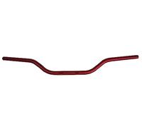 Manubrio Accossato Rosso per Ducati Scrambler, Piega Alta, in alluminio, diametro 22 mm