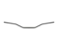 Manubrio Accossato Silver in alluminio compatibile con ROYAL ENFIELD INTERCEPTOR dal 2018 al 2020 (CC 650) - GT 650-1/e5*168/2013 * 00017 - diametro Ø22 mm