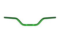 Manubrio Accossato verde in alluminio per Husqvarna Ch Racing dal 2002 al 2005, diametro 22 mm, altezza media