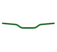 Manubrio Accossato Verde in alluminio per Kawasaki Versys 650 LE650E del 2014 (CC 650) diametro Ø22x5 mm