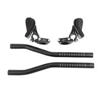 Manubrio Aero per bicicletta - Manubrio a clip per bicicletta - Manubrio Aero regolabile per bici da corsa | Asta di prolunga leggera in alluminio, comoda imbottitura per braccioli, manubrio conico