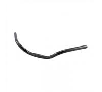 Manubrio Alluminio City Bike 560mm Curvatura 50° Rialzo 60mm 25.4mm Nero Satinato