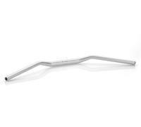Manubrio Alluminio Conico 22-29 Rizoma Piega Alta, colore Silver MA009A