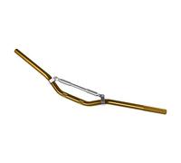 Manubrio Alluminio Moto Scooter Cross Enduro Piega Alta diametro 22 mm Oro