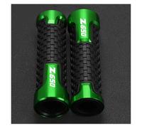 Manubrio Antiscivolo per Moto Impugnatura Manubrio per KA@&wasaki Z650 Z 650 RS 2024 2023 2022 2021 2020 2019 2018 2017 Moto Manopole Manubrio Impugnatura estremità Spina Cursore cap(Green)
