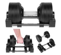 Manubrio automatico regolabile in ghisa Rebel da 24 kg con incrementi di 1 kg