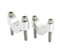 Manubrio Bar Risers Per Triumph Per Tiger 1050 Per Sport Per Trident660 Per Scrambler1200 Xc 28mm Maniglia Fat Br Mount Riser Manubrio Riser Adattatore Altezza Moto(Silver Riser 20mm)