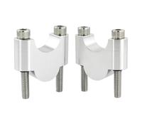 Manubrio Bar Risers Per Triumph Per Tiger 1050 Per Sport Per Trident660 Per Scrambler1200 Xc 28mm Maniglia Fat Br Mount Riser Manubrio Riser Adattatore Altezza Moto(Silver Riser 30mm)