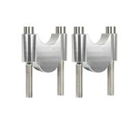 Manubrio Bar Risers Per Yamaha Per MT07 Per MT09 Moto Manubrio Riser Bar Mount Maniglia Morsetto 28mm 1 1/8 "22mm 7/8" Adattatore Altezza Moto(22mm Silver)