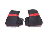 Manubrio con Strato Interno in Pile per Moto, Coperture Scaldamani Antivento per Lunghi Viaggi, 1 Paio, Colore Casuale, 10,6 X 14,2 Pollici (BLACK)