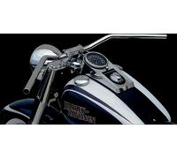 Manubrio da 1" 25,4mm dimpled Cromato Trw Harley-davidson Dyna Softail touring M