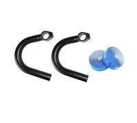 Manubrio della bicicletta Vice Bar Lega di Alluminio Angolo Esterno Resto Bar con Nastro Manubrio per Mountain Road Bikes 6.1x5.7 "- Nastro Manubrio Blu