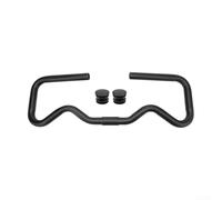 Manubrio ergonomico Butterfly 490 mm per bici pieghevole (nero) | Lega di alluminio, leggera e resistente, larghezza 490 mm, diametro morsetto 22,2 mm, finitura nera