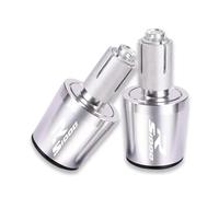 Manubrio Estremità Grips Cap Per B-MW S1000R S1000 RS 1000R Tutto L'anno 2021 2020 2019 2017 Moto CNC Handle Bar Manopole Del Manubrio Cap End Maniglia Tappi Per Le Orecchie(Silver)