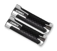 Manubrio Estremità Grips Cap Per D┐ucati S┐crambler 800 1100 ICON D┐esert S┐led 2017-2022 2021 Accessori Moto Manubrio Grip CNC Hand Bar Grips(Silver)