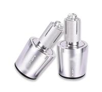 Manubrio Estremità Grips Cap Per Y-AMAHA MT-07 MT07 Mt 07 Tutto L'anno 2017 2018 2019 2020 Moto CNC Manubrio Manopole Cap End Maniglia Tappi Per Le Orecchie(Silver)