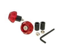 Manubrio fine assorbivibrazioni FLAT 13,5/17,5 mm - Rosso