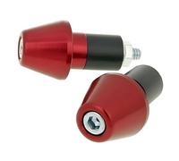 Set Contrappesi Manubrio V Parts Conica Alluminio 17,5mm Rosso per Moto