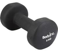 Manubrio in ghisa e neoprene antiscivolo e antiurto 5kg - home fitness Bodyline