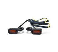Manubrio Indicatore Nero LED Arancione per Harley-Davidson M. Hydr. Giunto 06-17