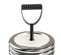 Manubrio Kettlebell per manubri e manubri | Inserto regolabile | Con una portata di 100 kg per dischi e un manico kettlebell regolabile - per palestra allenamento fitness