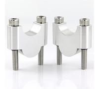 Manubrio Montaggio Riser Per Triumph Per Speed Per Triple 1050i R RS S 1200 RS Per Street Per Triple R RS S 675/R 765 R/RS/S Riser Manubrio 28mm 1 1/8" Riser Montaggio Riser Manubrio Moto(Silver Ris