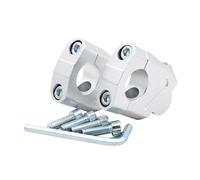 Manubrio Montante Riser manubrio moto 28 22 mm Adattatore morsetto per R15V3 Per R25 Per R3 Per R1 Per R1S Per R6 Per R6S Per V2 Per FZ6R Riser Manubrio(28mm Silver)