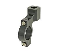 Manubrio morsetto per specchio Alluminio filettatura destra M10 - Nero