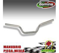 MANUBRIO MOTO 22mm TOMASELLI RACING STERZO PIEGA MEDIA STERZO ARGENTO