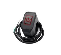 Manubrio Motociclo Interruttore Interruttore Manubrio Moto | 1/2 ON/OFF modifica controllo fari e clacson accessorio pulsante 12V(Red)