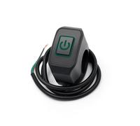 Manubrio Motociclo Interruttore Interruttore Manubrio Moto | 1/2 ON/OFF modifica controllo fari e clacson accessorio pulsante 12V(Green)