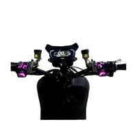 Manubrio Motociclo Interruttore Interruttore Manubrio Moto Da 7/8 "22mm Indicatore Di Direzione A LED Avvisatore Acustico Start Stop Faro(Purple)